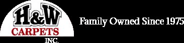 H&W Carpets logo