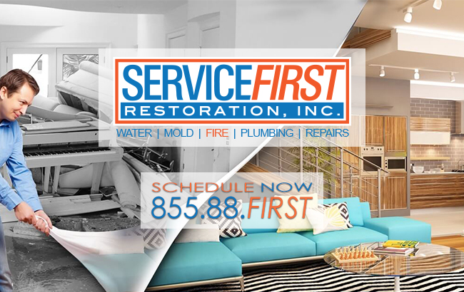 Logo for ServiceFirst Restoration Inc