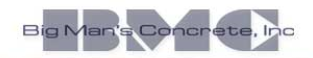 Logo for Big Man's Concrete Inc