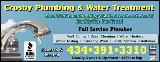 Crosby Plumbing & Water Treatment logo