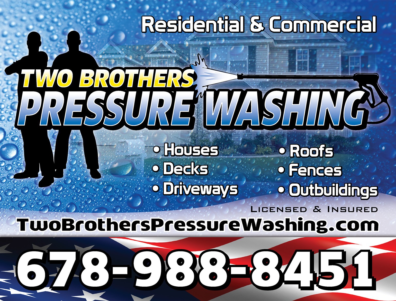 Logo for Two Brothers Pressure Washing