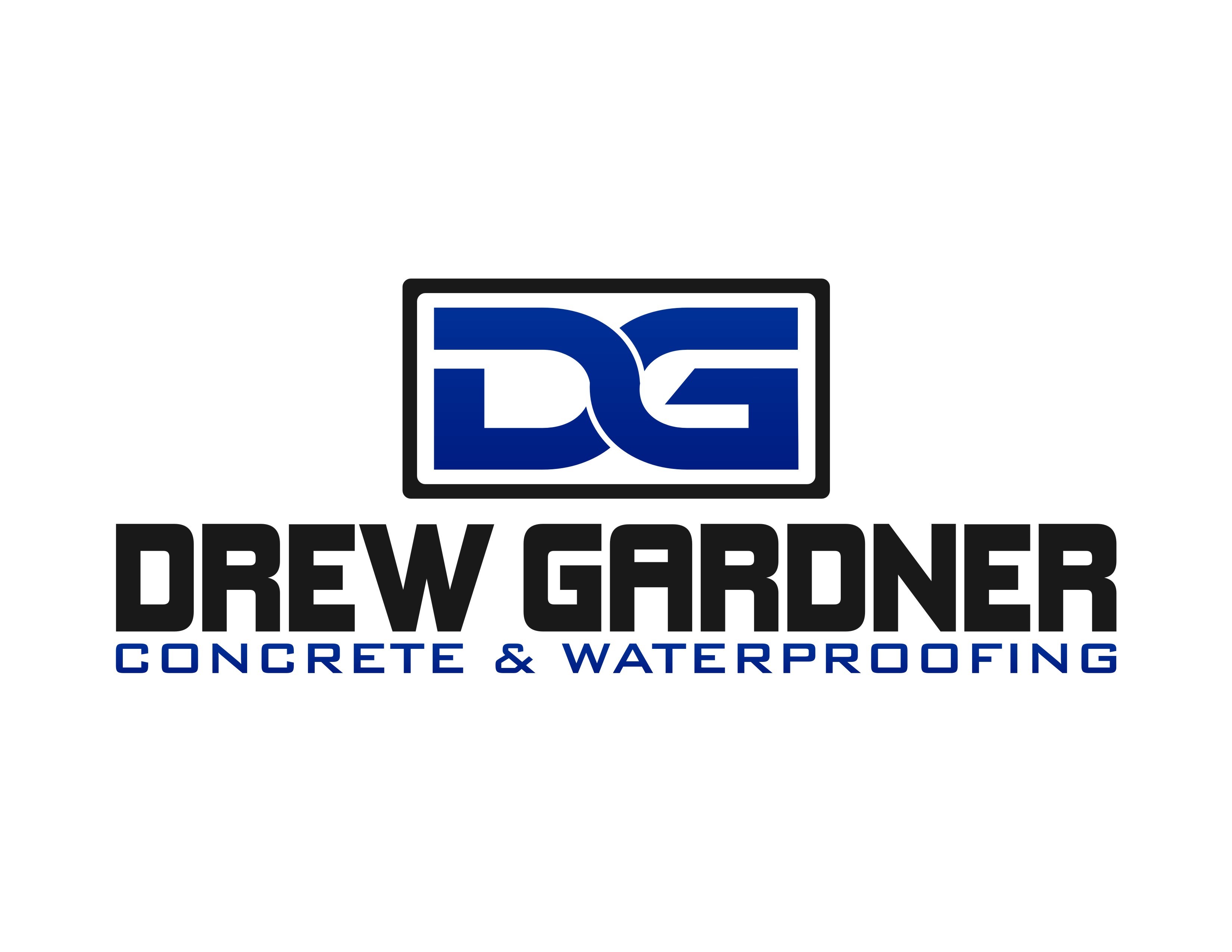 Drew Gardner Concrete & Waterproofing logo