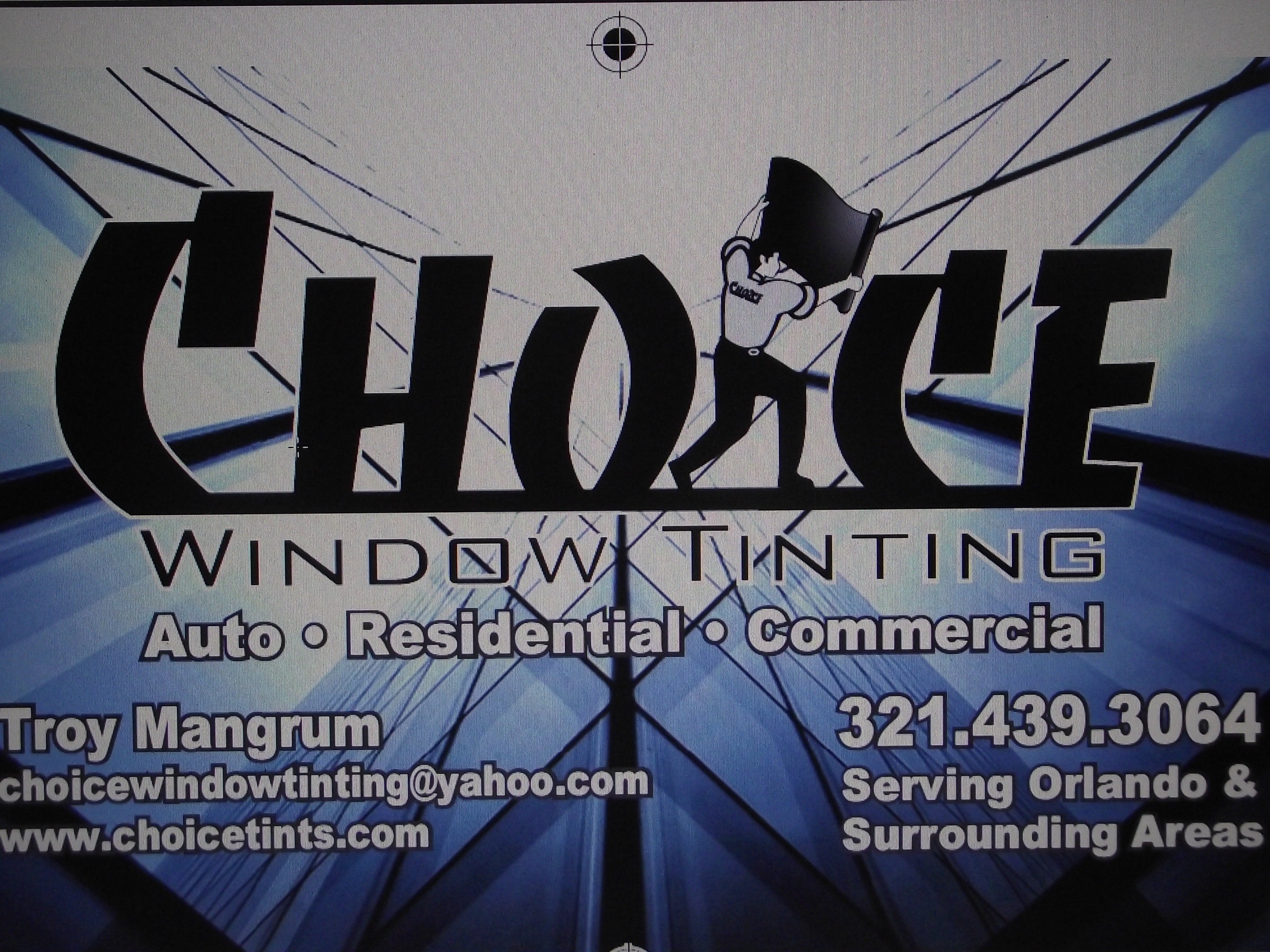 Logo for Choice Window Tinting