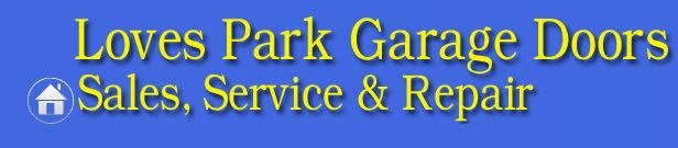Logo for Loves Park Garage Doors