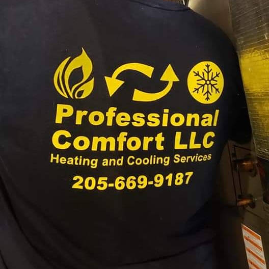 Professional Comfort Heating & Cooling Services logo