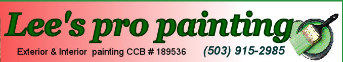 LEE'S PRO PAINTING logo
