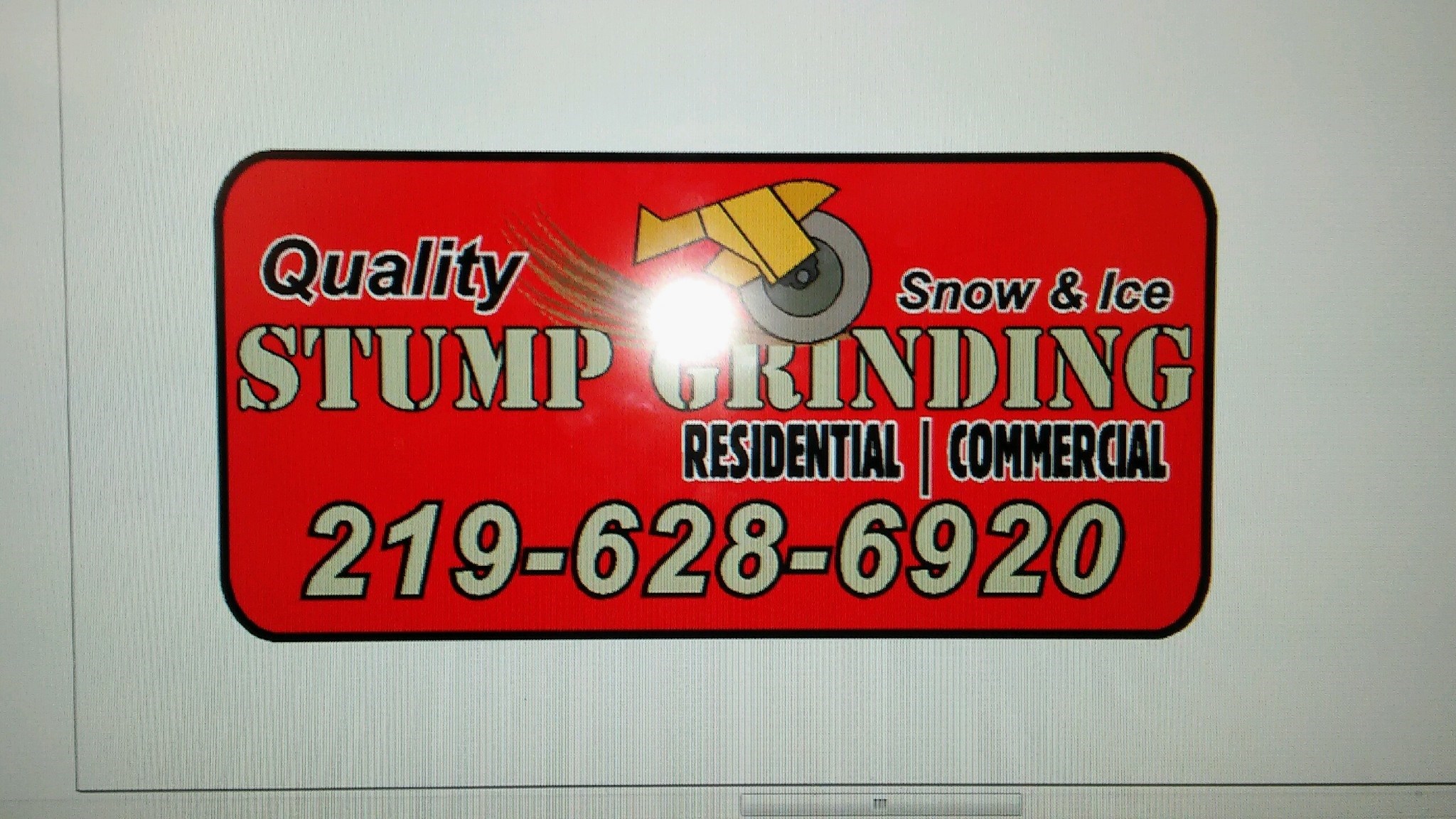 Quality Snow & Ice Stump Grinding logo