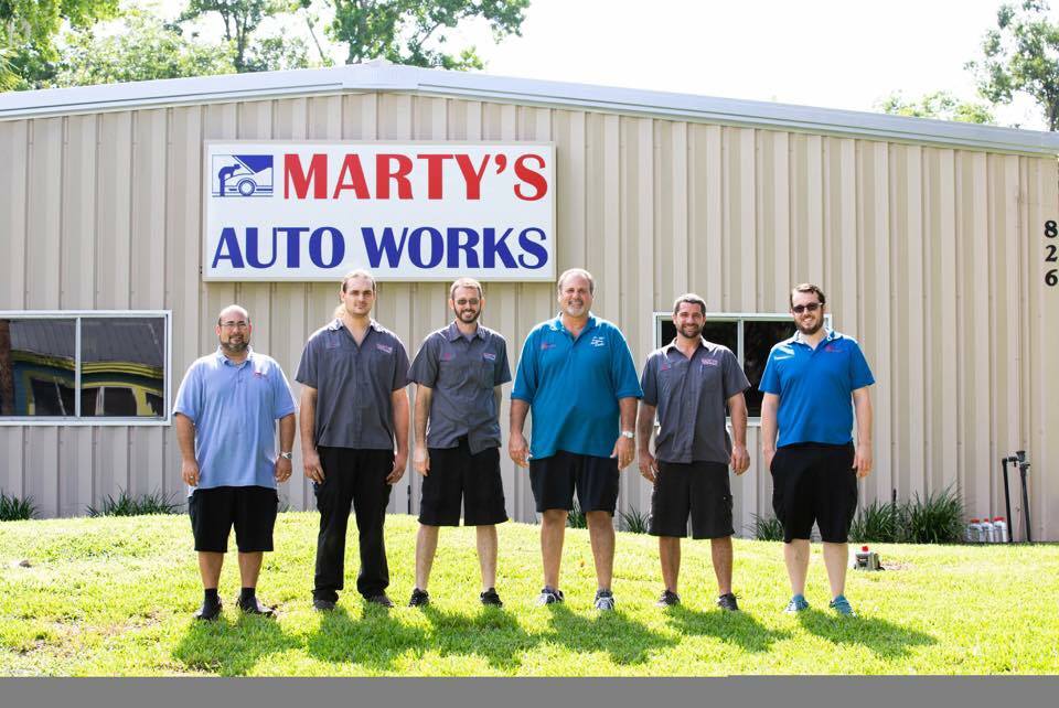 Logo for Marty's Auto Works-Oviedo