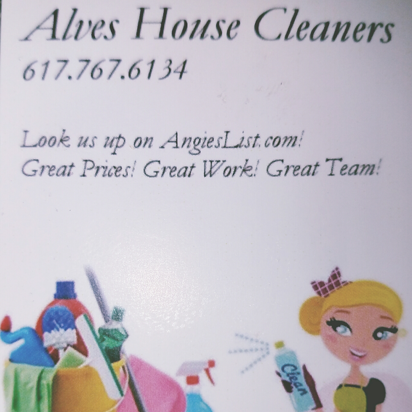 Logo for Alves House Cleaners
