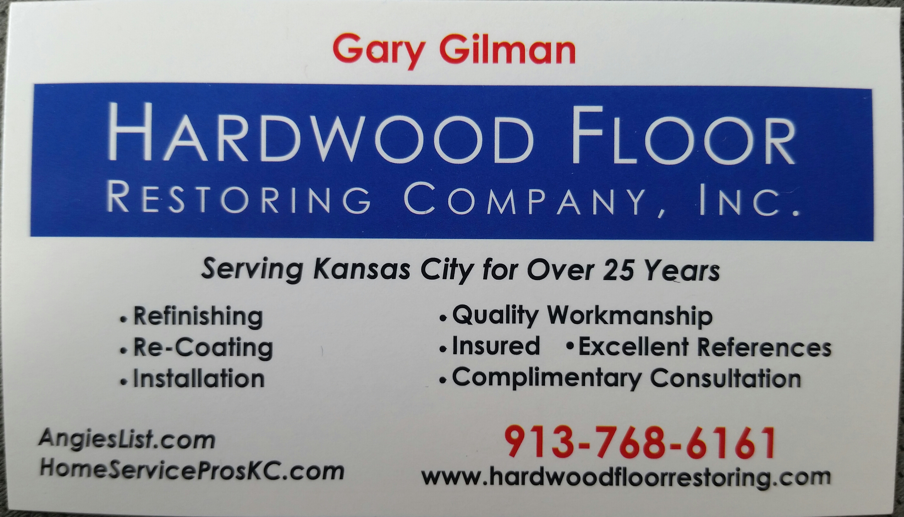 HARDWOOD FLOOR RESTORING CO INC logo