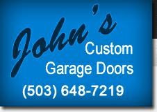 John's Custom Garage Doors logo