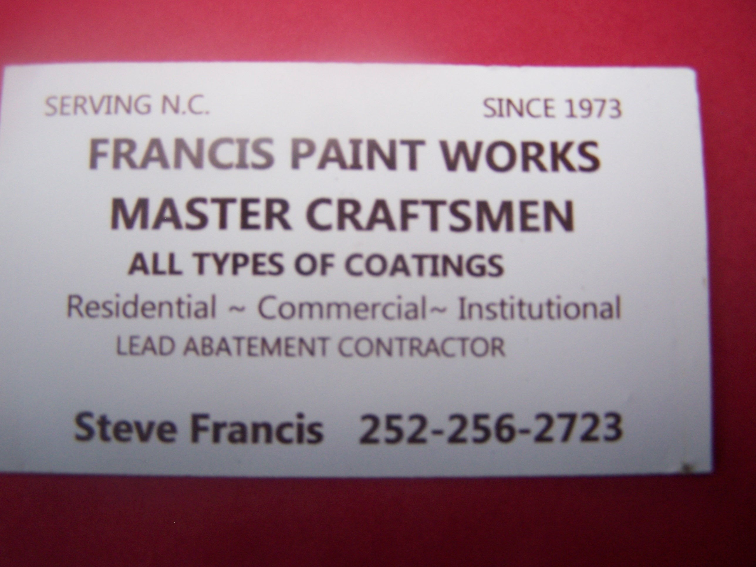 Francis Paint Works logo
