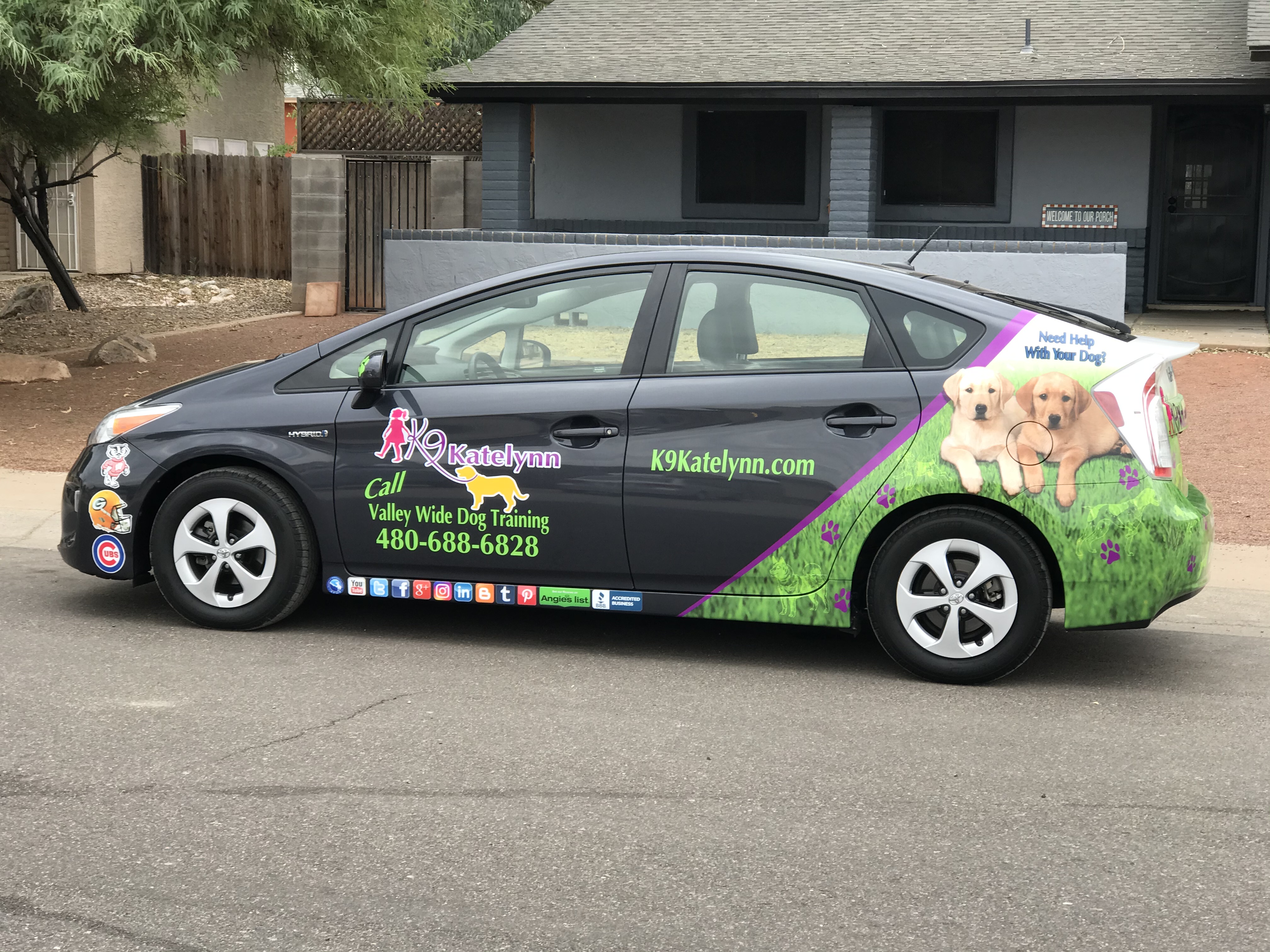 Logo for K9Katelynn Dog Training