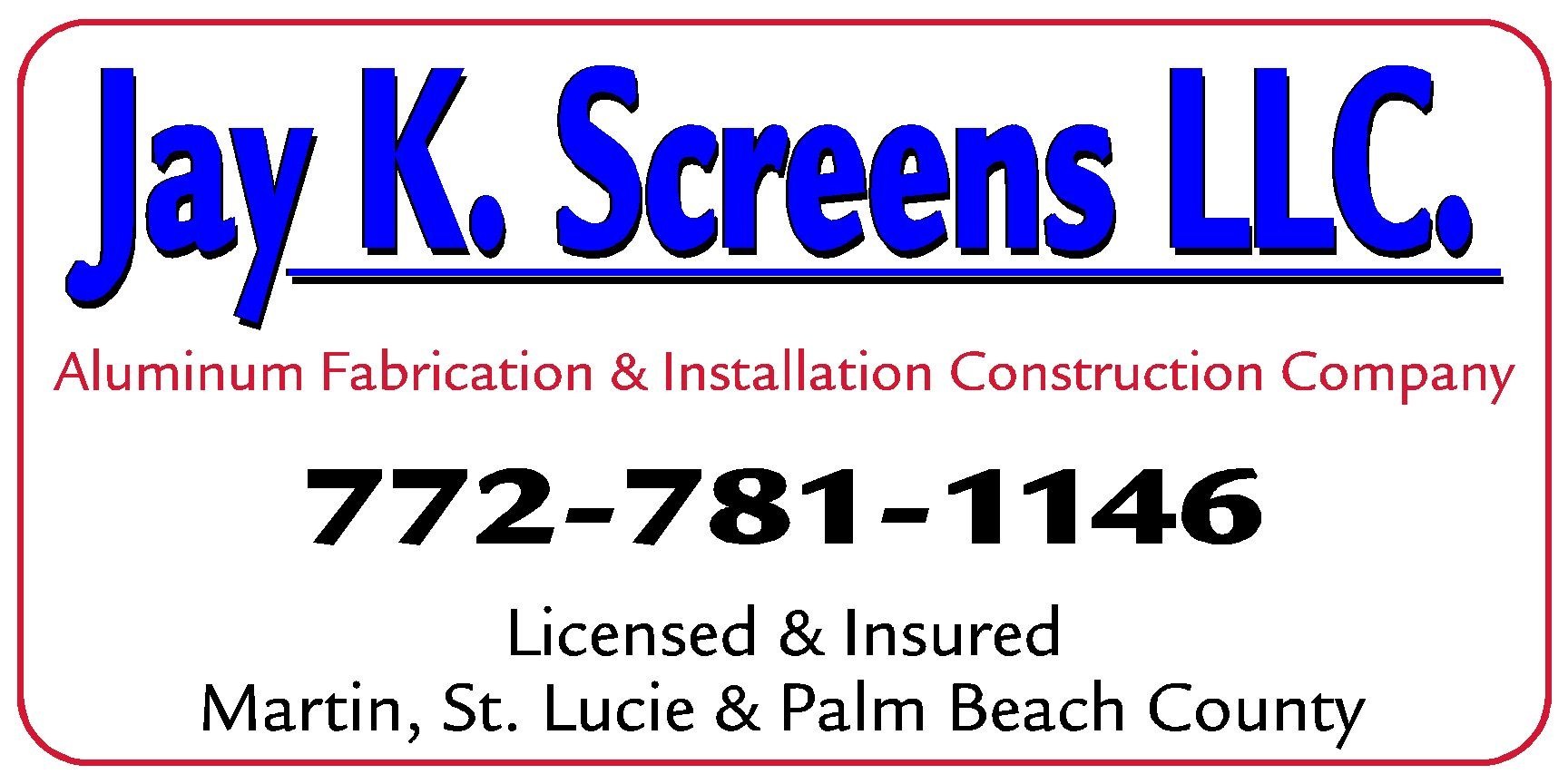 Jay K. Screens, LLC logo