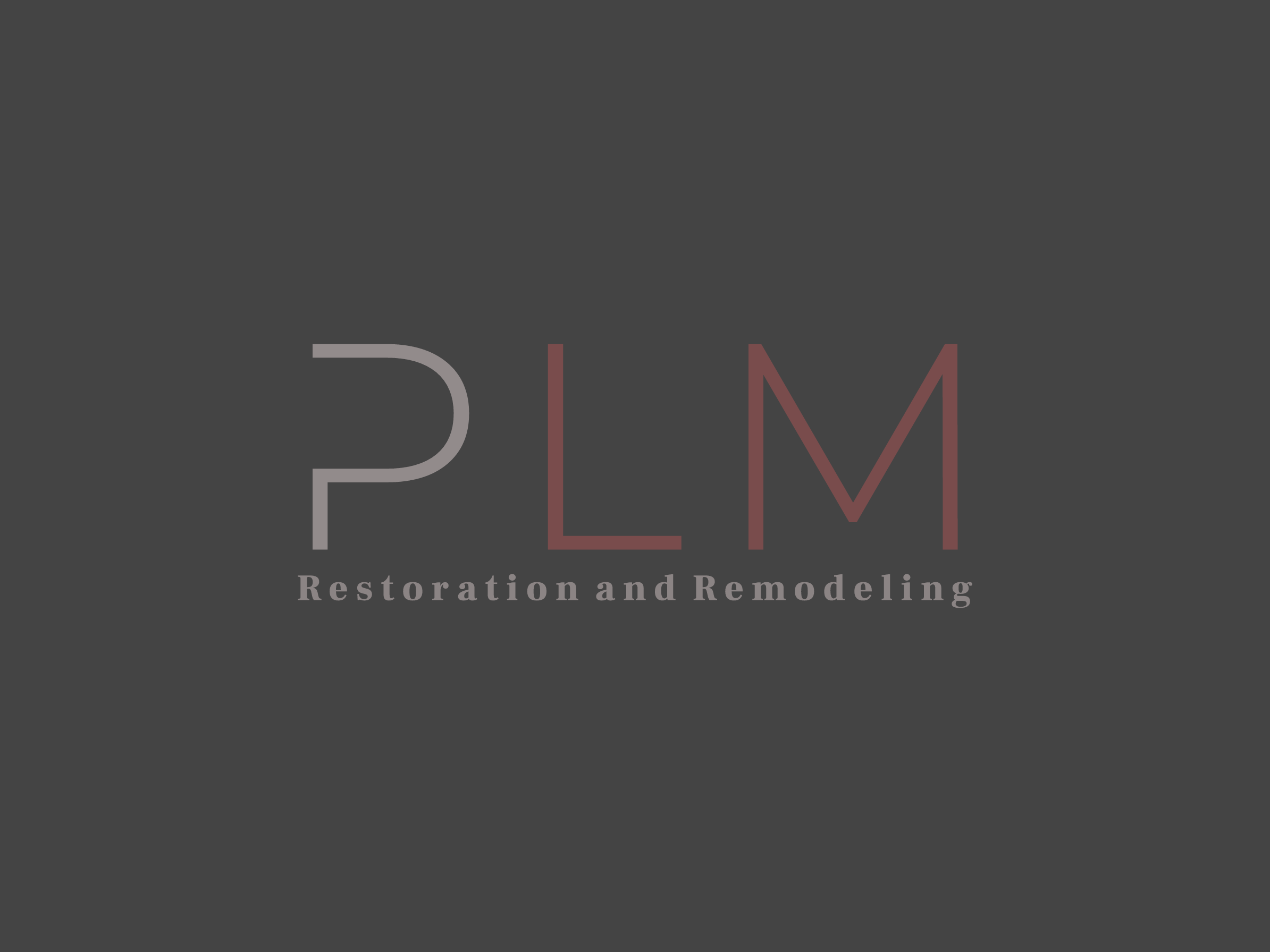 Logo for PLM Restoration and Remodeling
