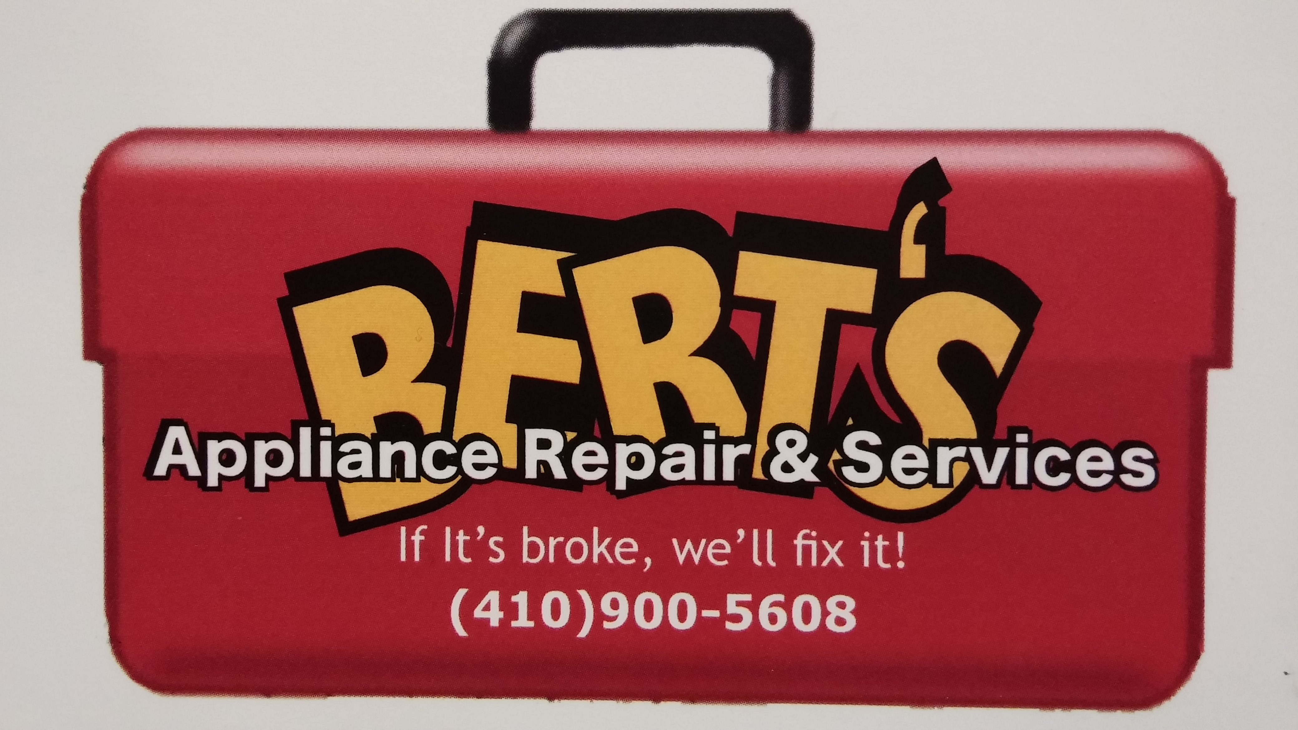 Bert's Appliance Repair and Services logo