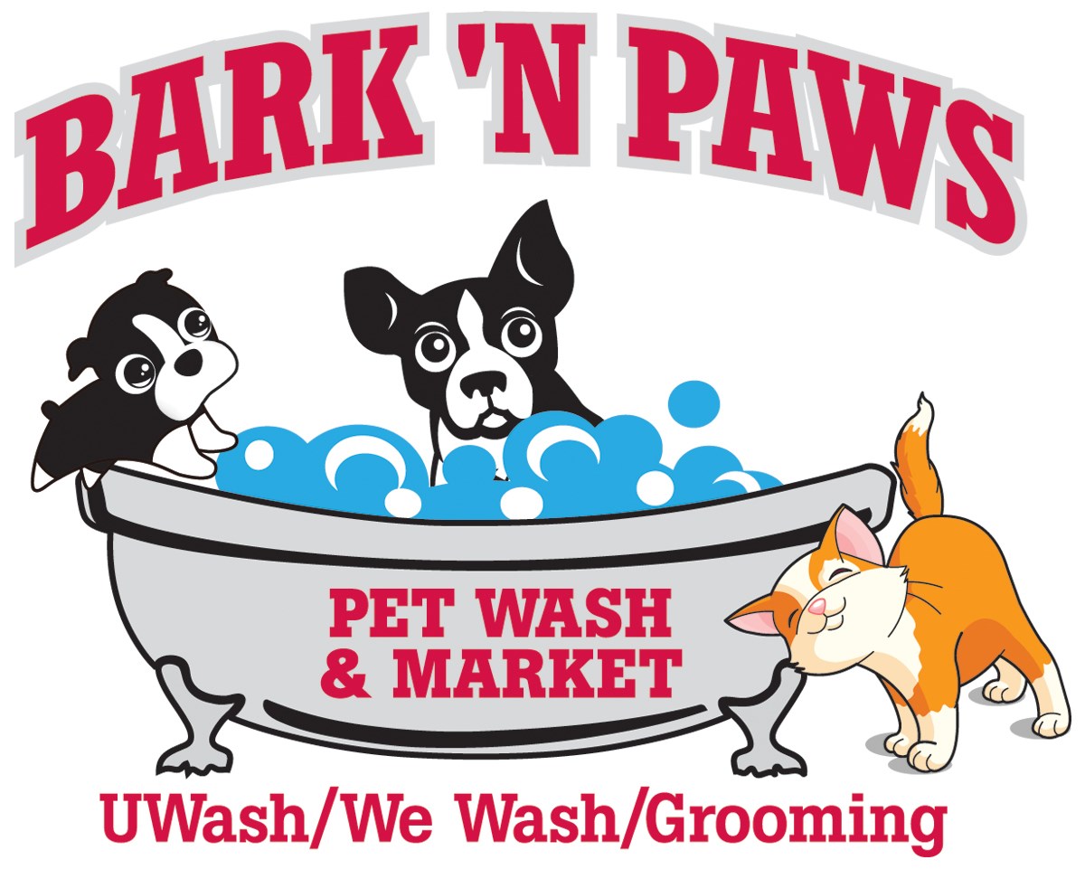 Logo for Bark'NPaws Pet Wash