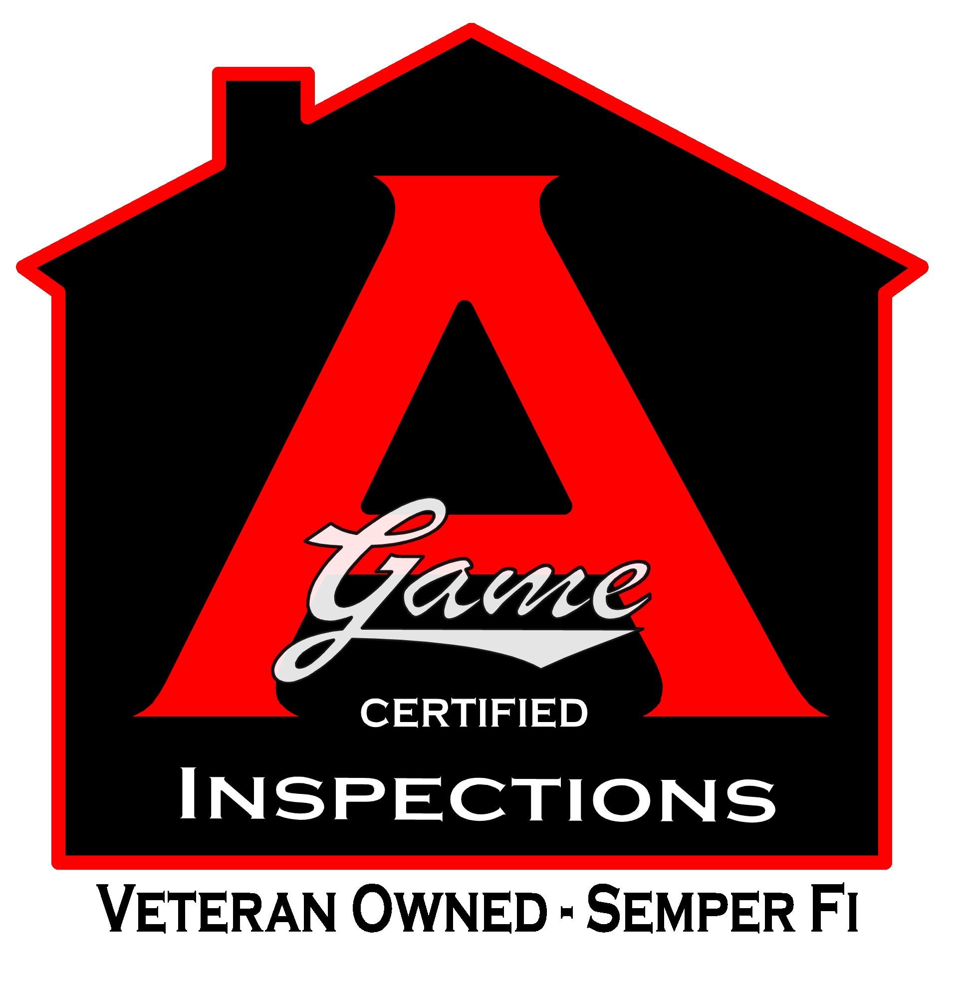 Logo for "A" Game Home Inspections LLC