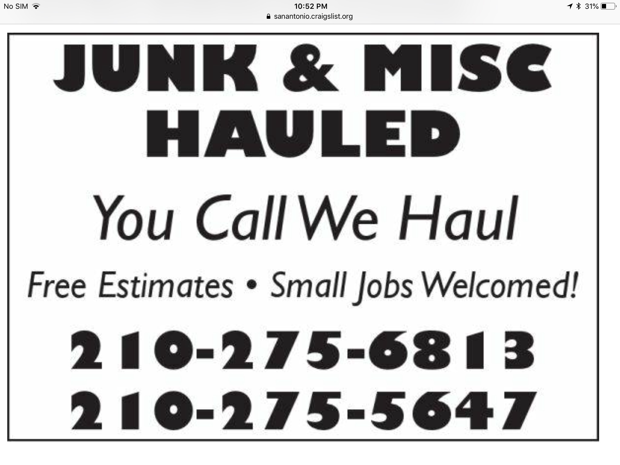 Logo for You Call We Haul