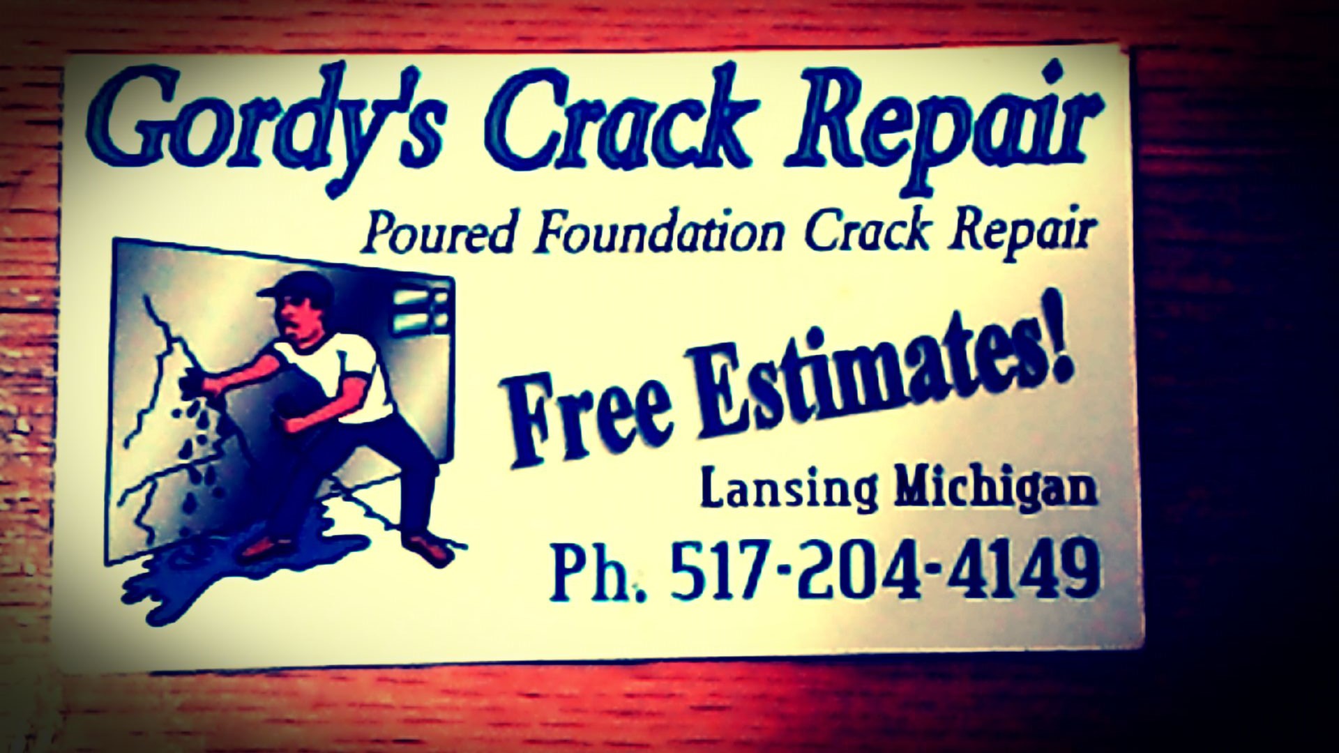 Logo for Gordys Crack Repair