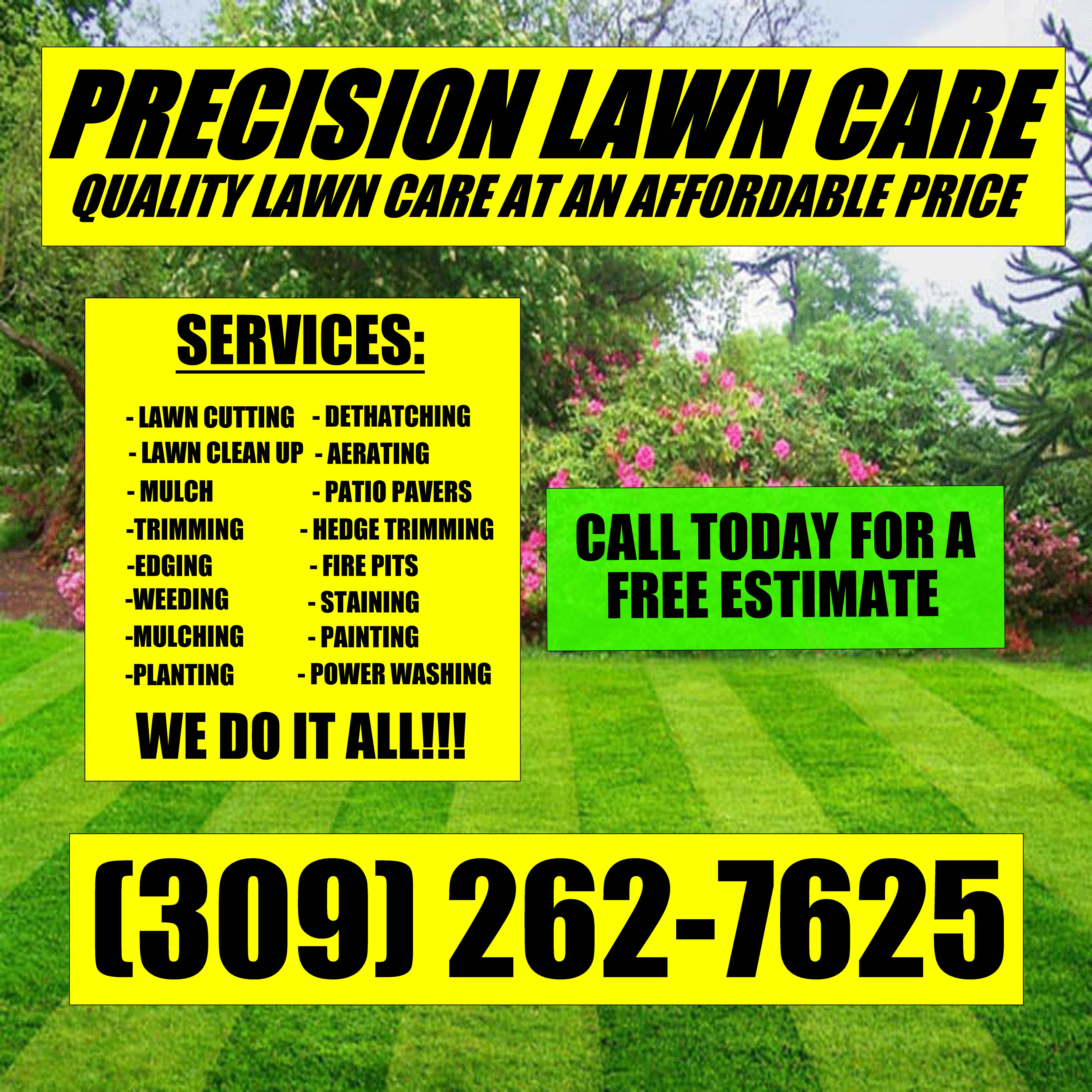 Precision Lawn Care logo