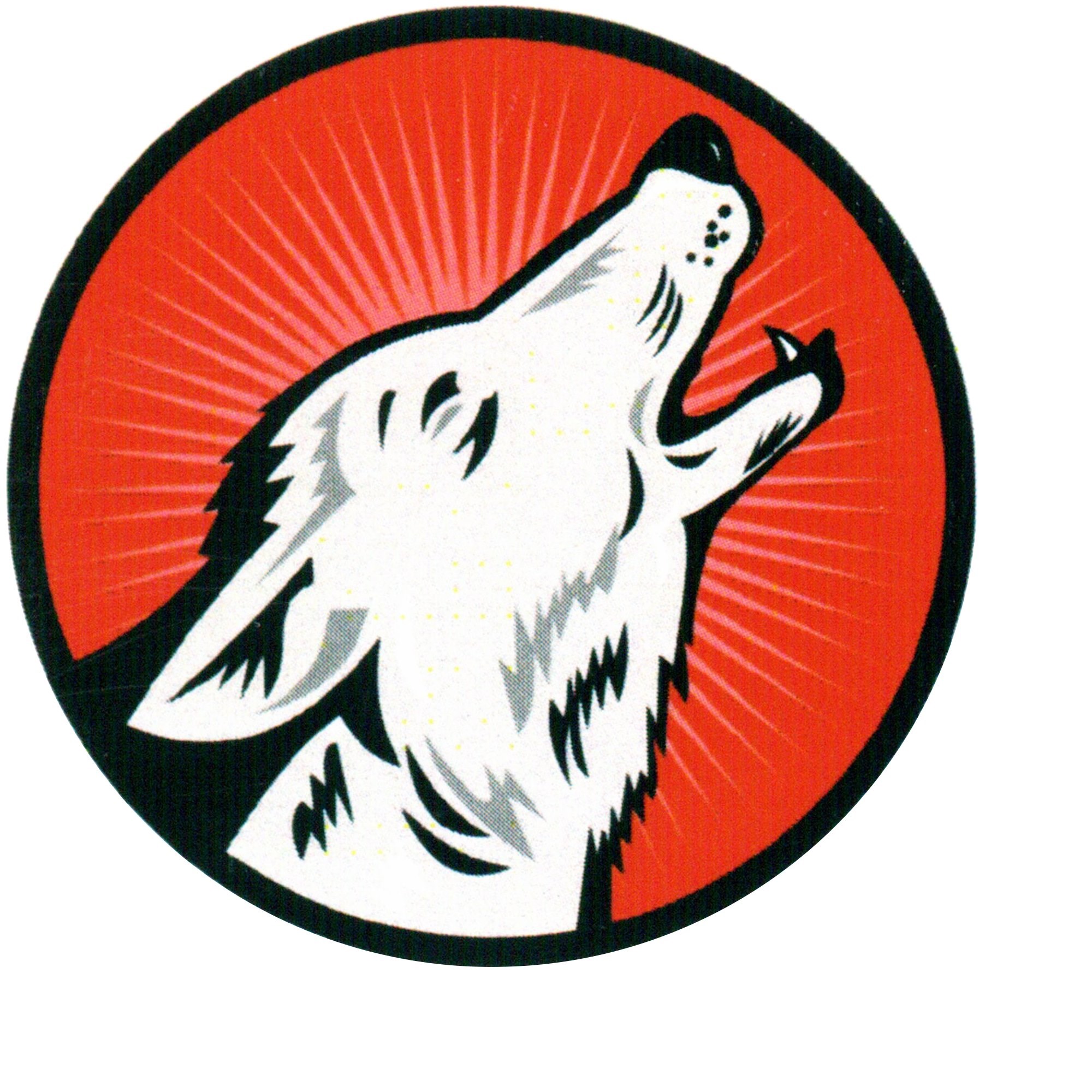Lobo custom concrete logo