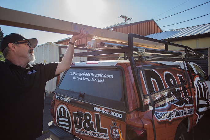 D&L Garage Doors & Locksmith logo