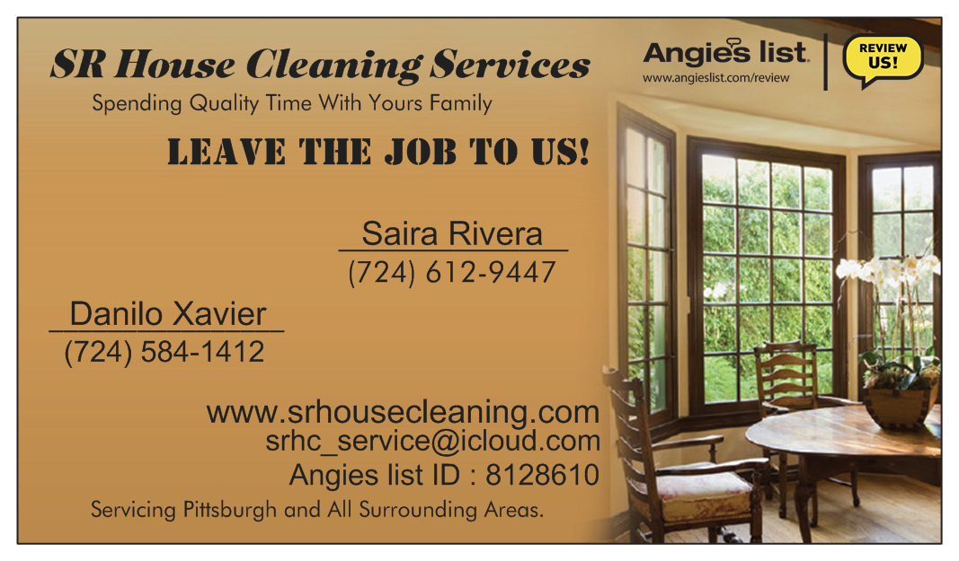 Logo for SR House Cleaning Service