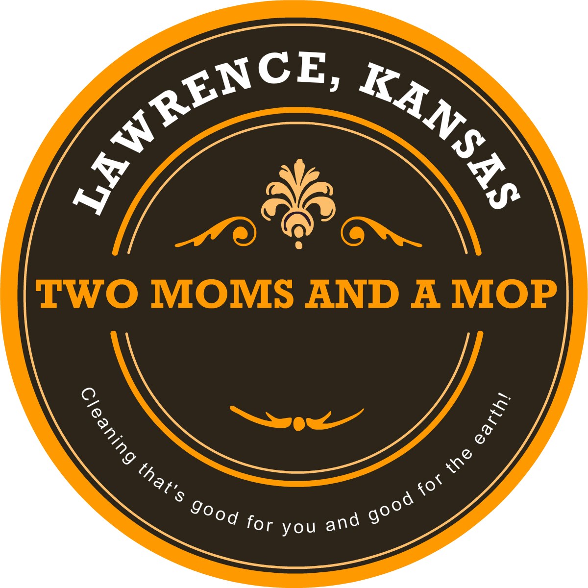 Two Moms and a Mop logo