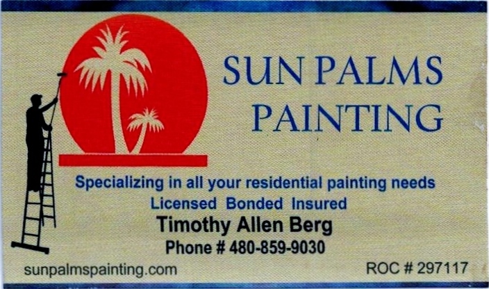 Logo for Sun Palms Painting