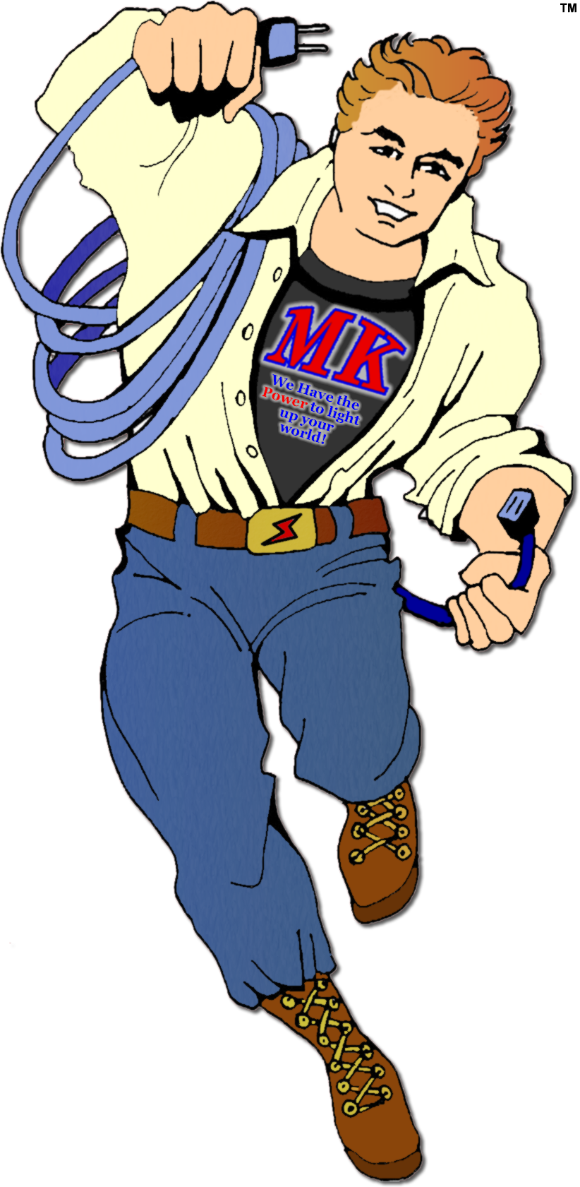 Logo for MK Electric Man