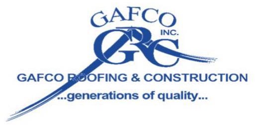 Gafco Roofing and Const logo