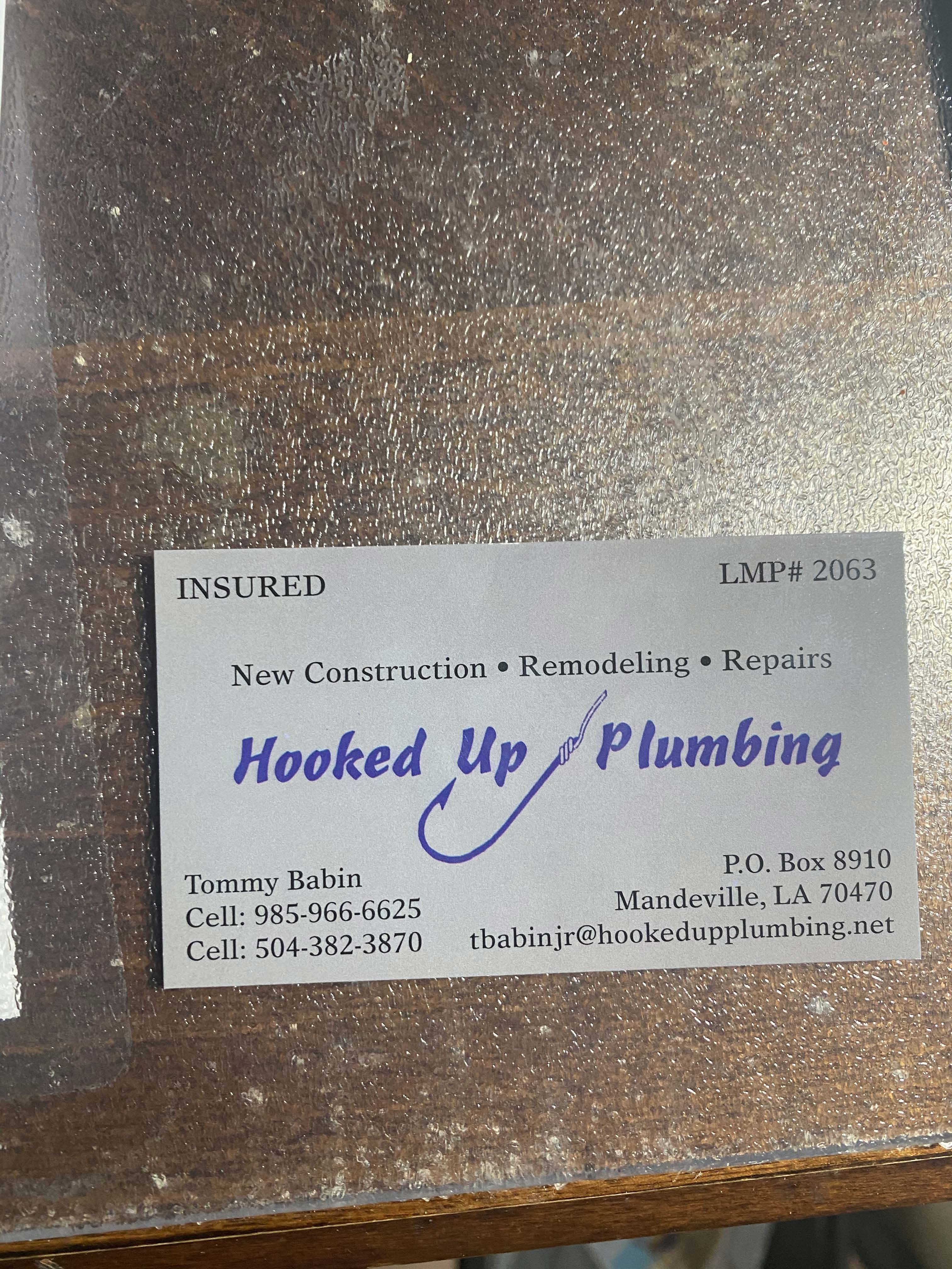 Hooked Up Plumbing logo