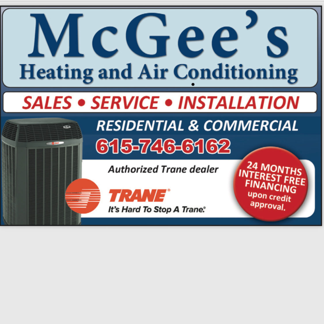 McGee's Heating & Air Conditioning logo