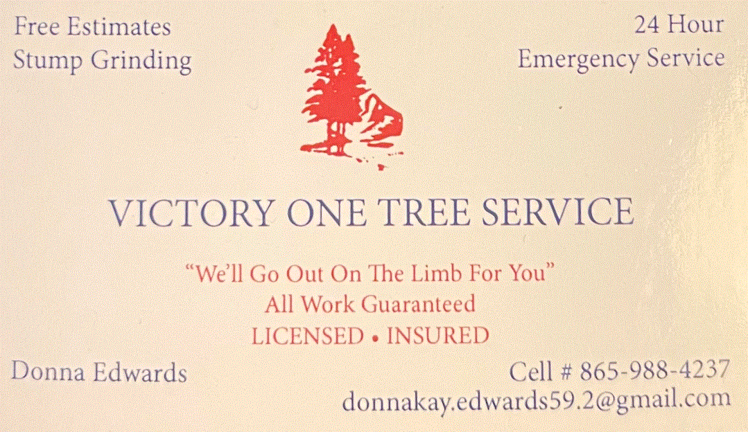 VICTORY ONE TREE SVC & STUMP logo