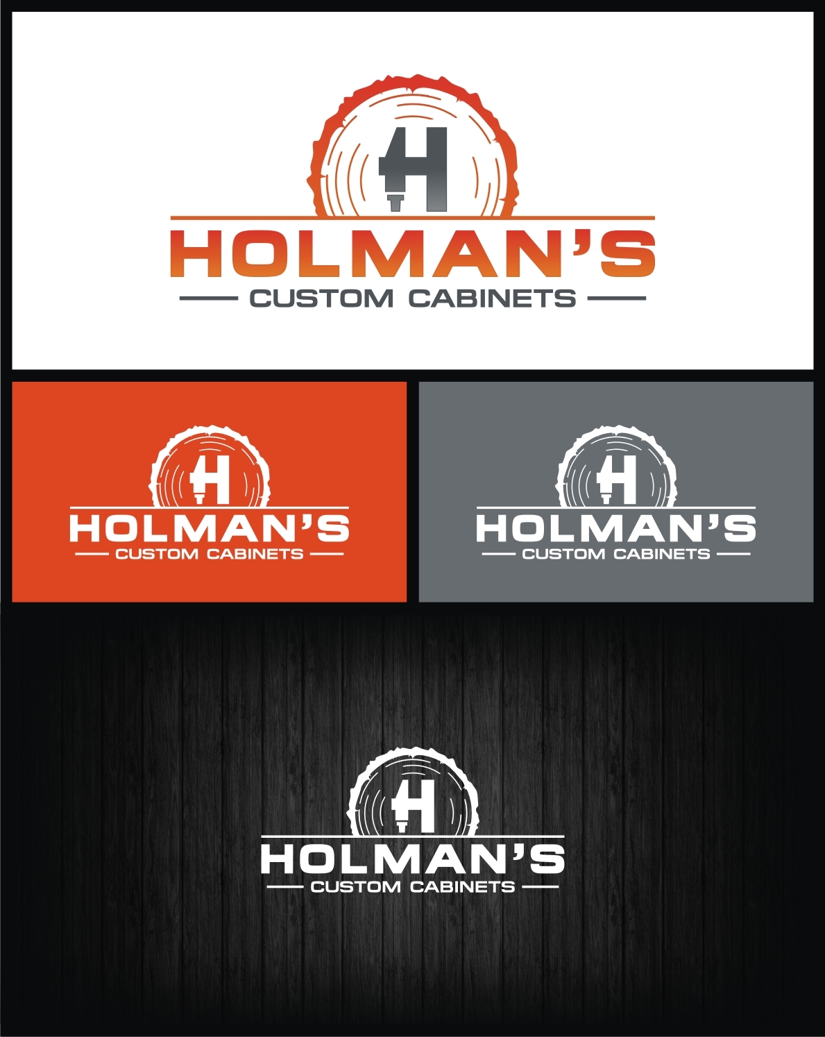 Holman's Custom Cabinets logo