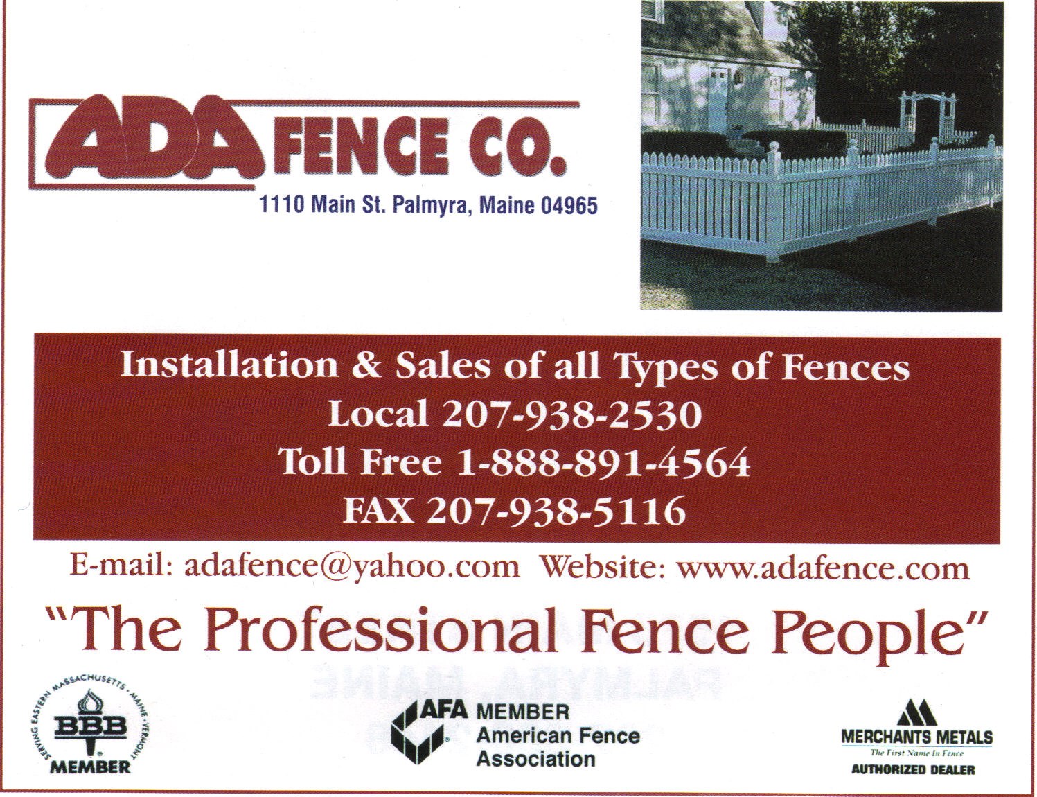 ADA FENCE CO INC logo