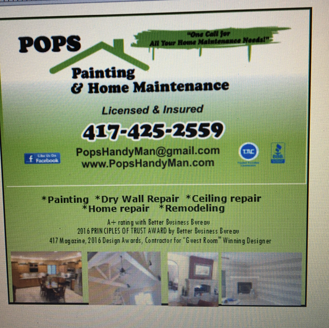 Pops Home Maintenance and Handyman Service logo