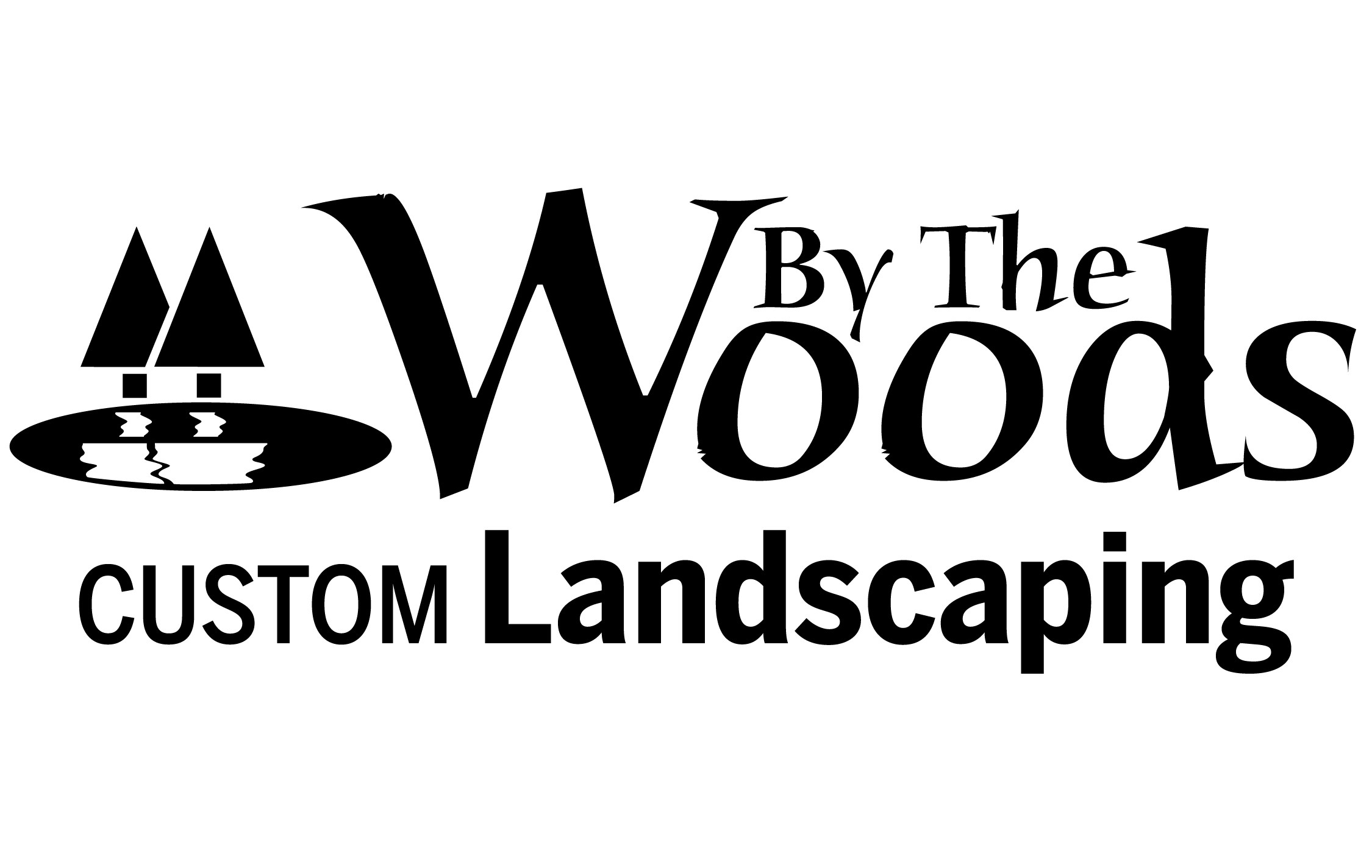 Logo for By The Woods Custom Landscaping