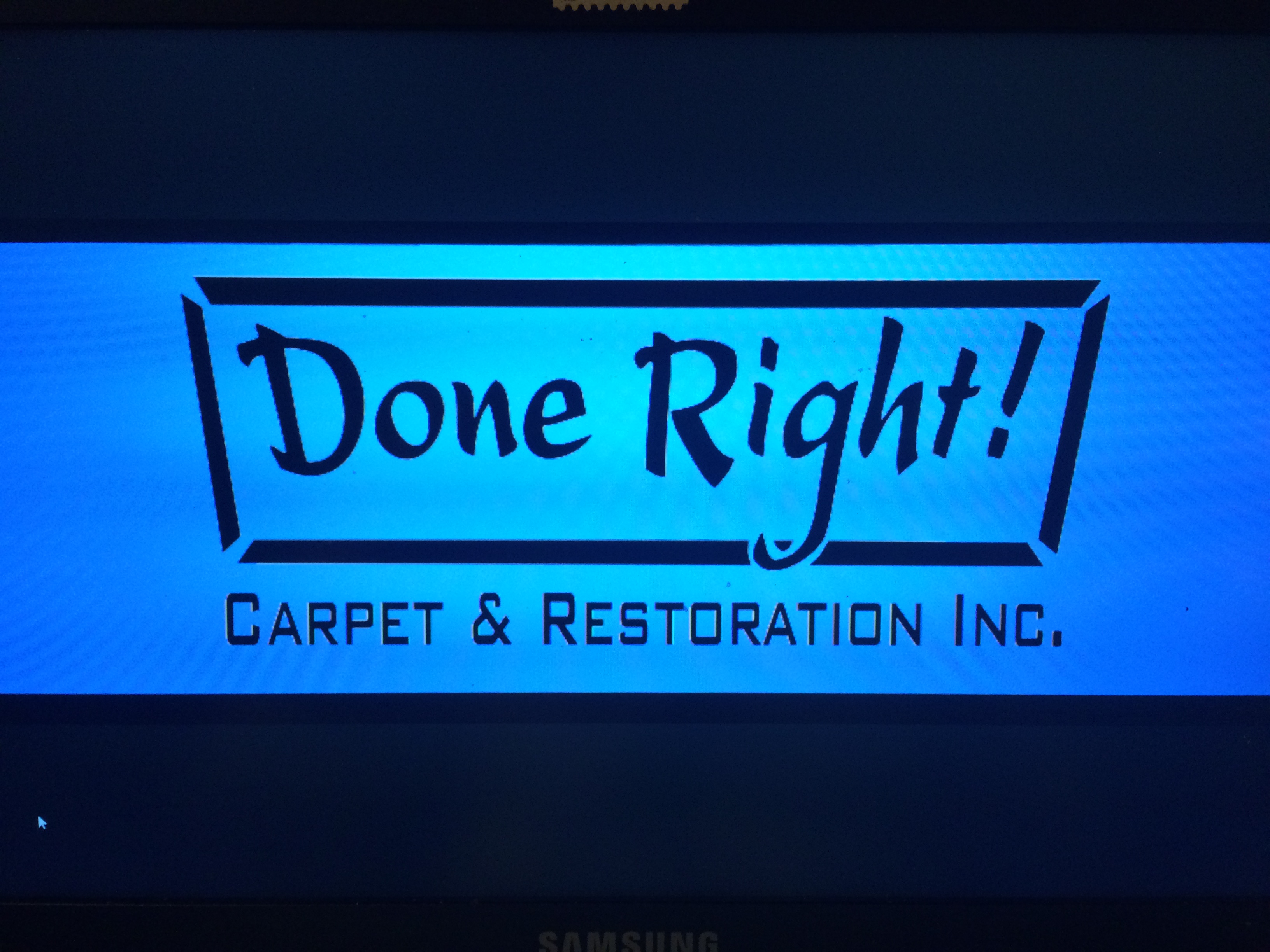 Logo for Done Right Carpet & Restoration