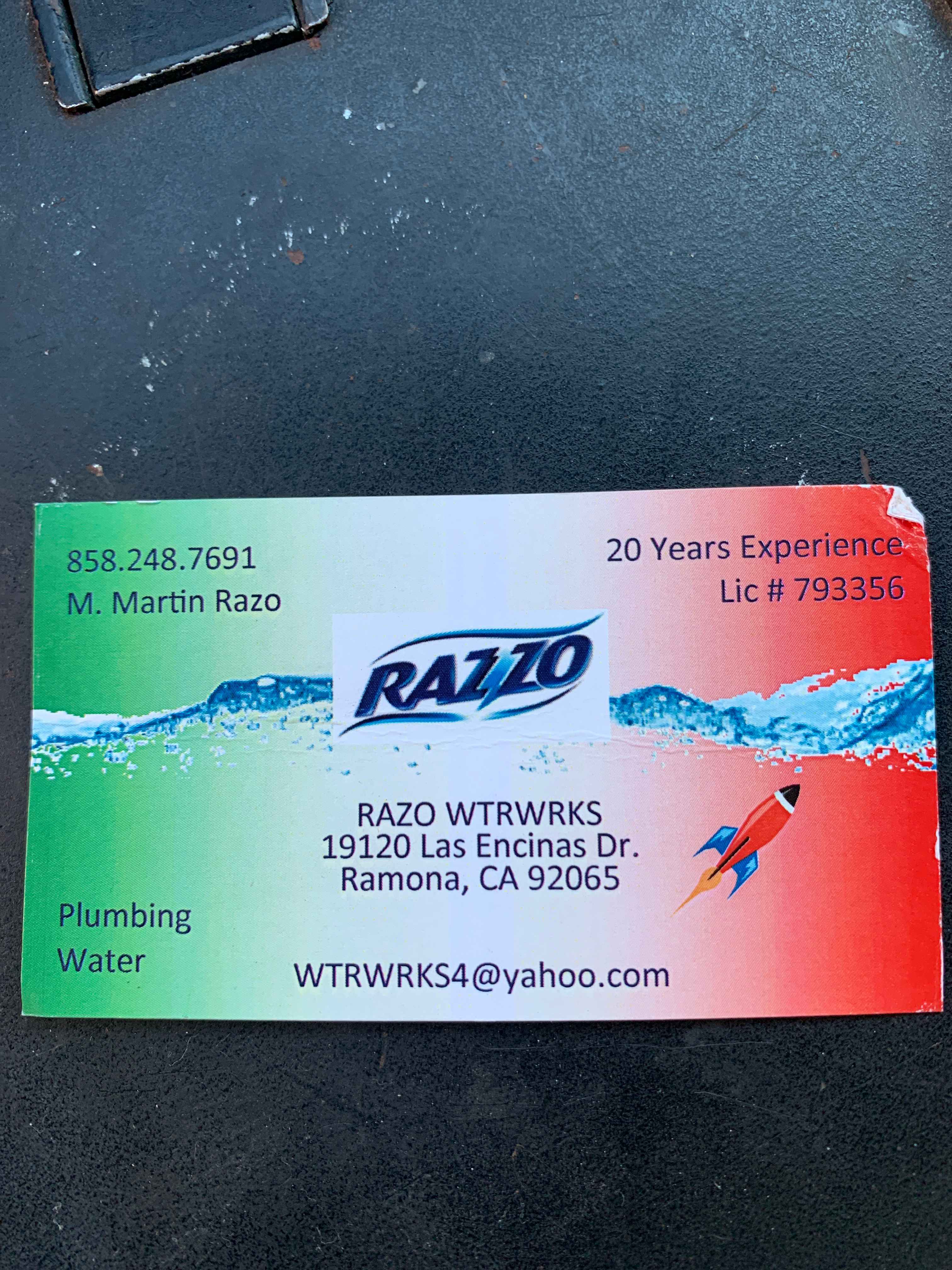 Razo's Waterwork logo