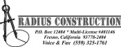 Logo for Radius Construction