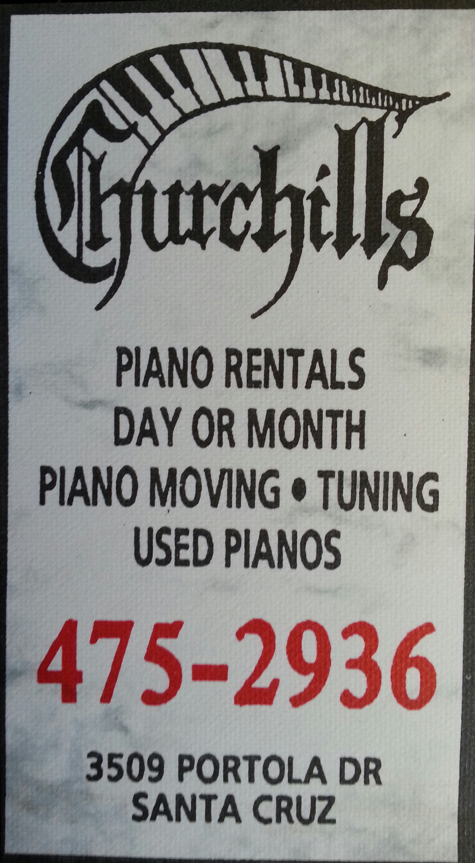Avatar for CHURCHILL'S PIANO RENTAL SVC