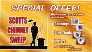SCOTT'S CHIMNEY SWEEP & DRYER logo