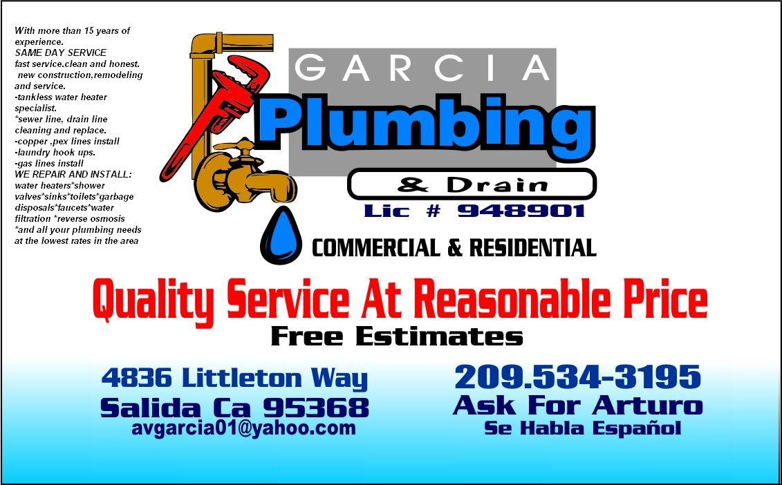 Garcia plumbing and drain logo