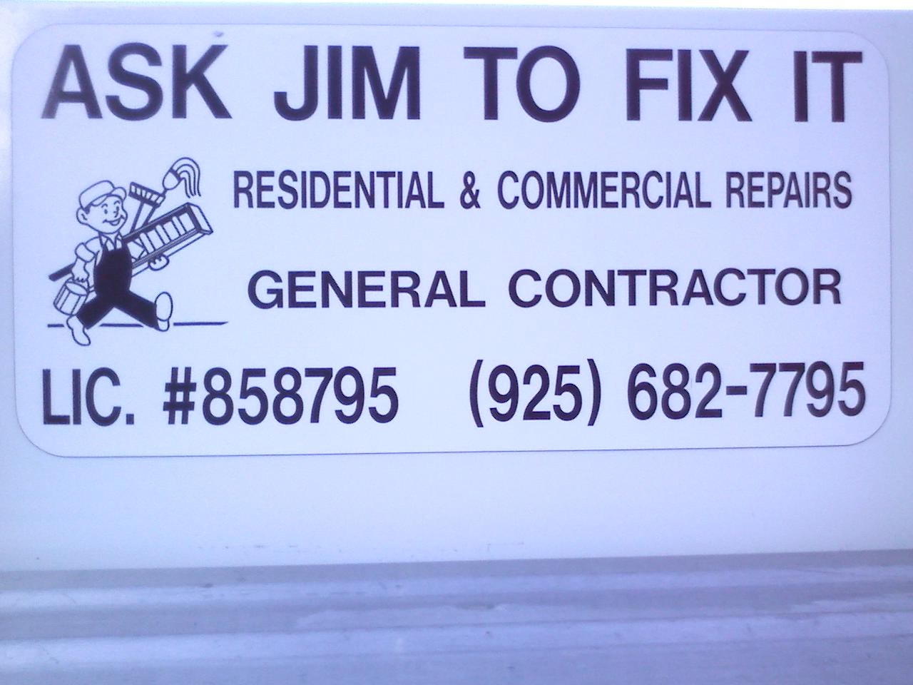 ASK JIM TO FIX IT logo