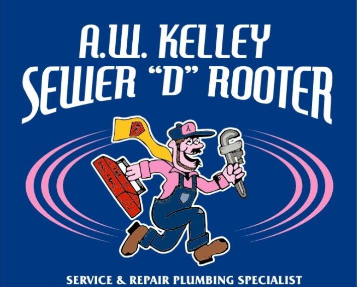 A.W.Kelley Sewer 'D' Rooter Plumbing logo