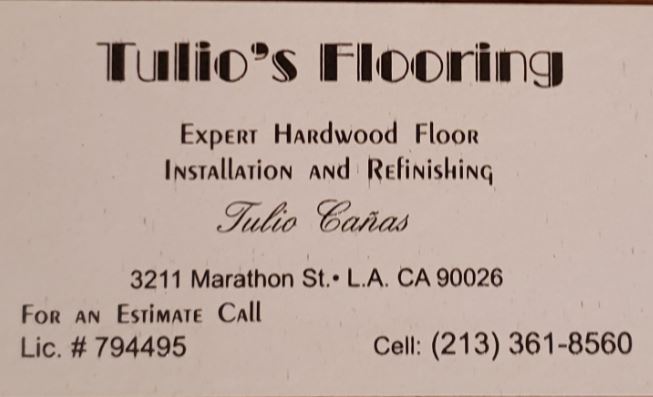 Logo for Tulio's Flooring