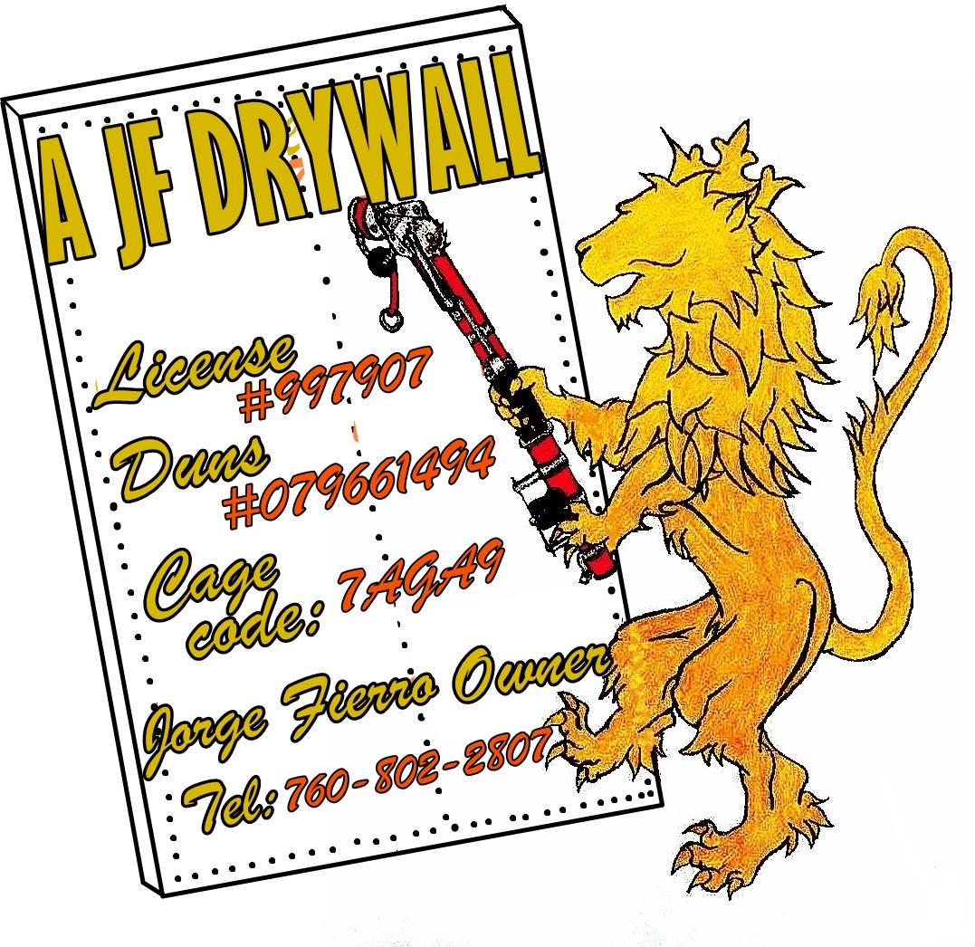 Logo for a jf drywall