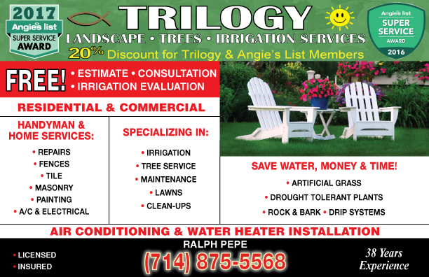 Christian's Landscape Maintenance Sprinklers Tree logo